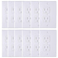 AUSTOR 12 Pack Baby Safety Electric Outlet Covers Baby Safety Self Closing Wall Socket Plugs Plate Alternate for Child Proofing