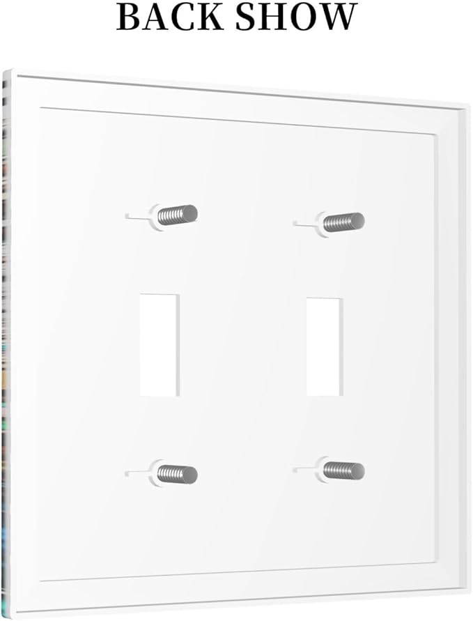 Nautical Teal Green/Blue Sea Turtles Beach Double Toggle Wall Plate Tropical Summer Hawaiian Ocean Marine Starfish Decorative 2-Gang Light Switch Cover Electrical Receptacle Outlet Face Plate Cover