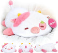 Weighted Stuffed Animals 4.0 Lbs – Weighted Strawberry Cow Plush, Weighted Plush Animals for Kids, Cow Weighted Pillow, Birthday Gifts for Women, Girls and Males (23 inch)