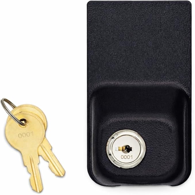 Child Proof Fridge Lock with Keys – Child Safety Refrigerator Cabinet Lock (1 Pack, Black)