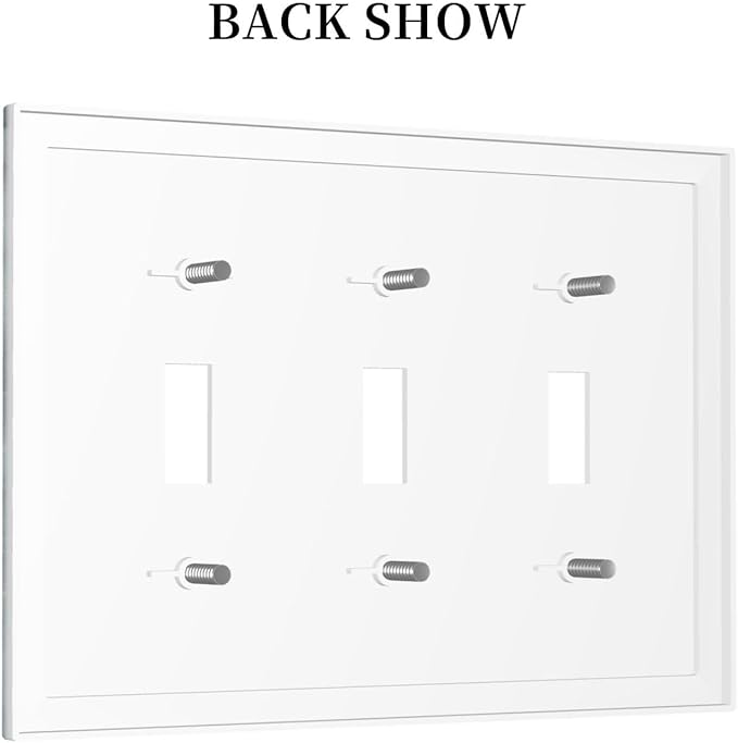 Decorative Switch Plates Anchor Coastal Beach Nautical Coral 3 Gang Wall Plate Triple Toggle Light Switch Cover Faceplate Electrical Wall Panels For Farmhouse Cabin Decor