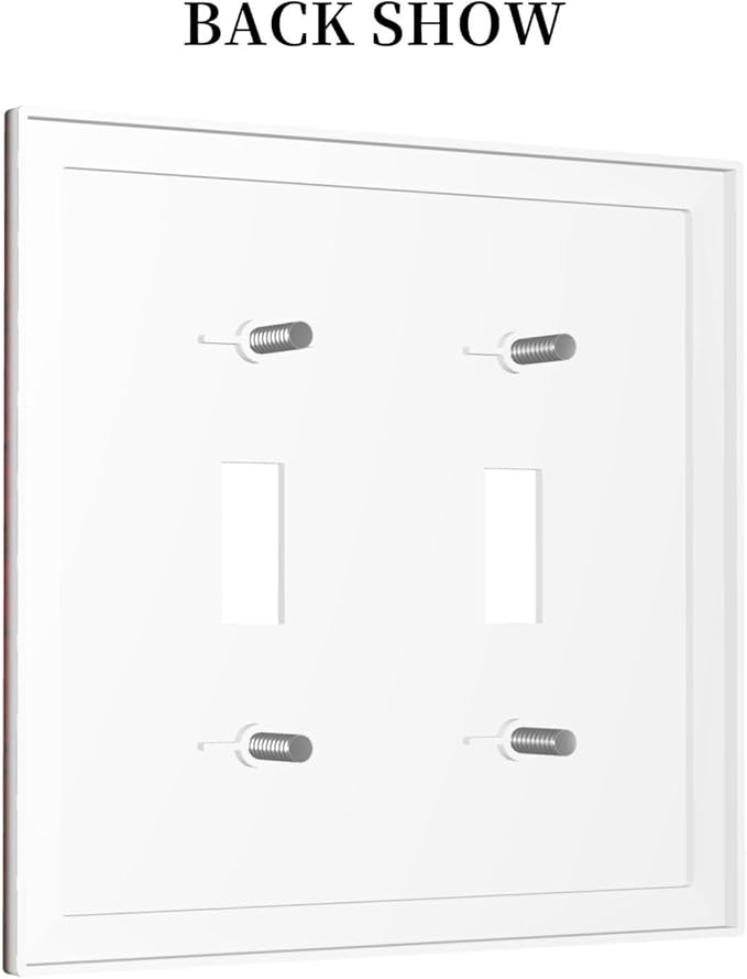 Outlet Covers Red Black Spider Web 1 Gang Duplex Light Switch Cover Plate Decorative Wall Plates Electrical Switchplate Receptacle for Kids Room Home Decor（2 Pack）