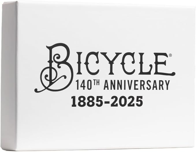 Bicycle 140th Anniversary Limited Edition Exclusive Playing Cards Set with 1 oz Pure Gold, 1 oz .999 Fine Silver, or Bronze Commemorative Collector Coin (Mystery Unboxing Coin)