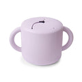 mushie Silicone Snack Cup | Spill Proof Food Container for Toddler and Baby (Soft Lilac)