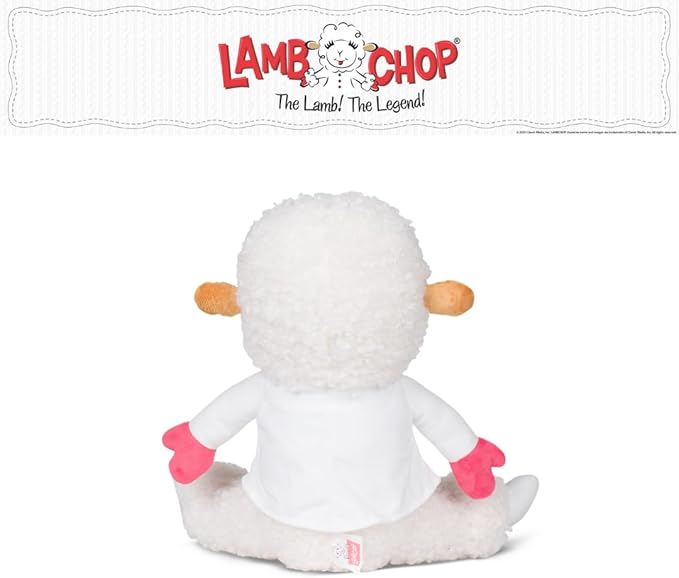 Lamb Chop Nostalgic Spring Cuddle Pillow, Super Soft & Cozy Plush, 14" Tall, (Officially Licensed Product) by Franco Collectibles