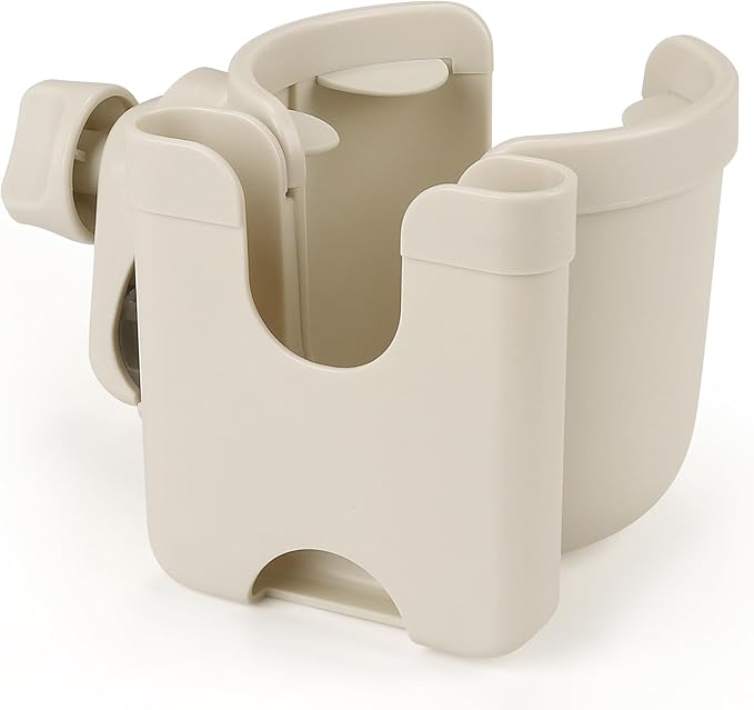 Accmor Stroller Cup Holder with Phone Holder, Bike Cup Holder, Universal Cup Holder for Uppababy Nuna Doona Strollers, 2-in-1 Cup Phone Holder for Stroller Bike Accessory