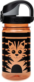 Nalgene Sustain Tritan BPA-Free Kids On The Fly Water Bottle Made with Material Derived from 50% Plastic Waste, Leak Proof, Durable, BPA Free, Carabiner Friendly, Reusable, 12 oz
