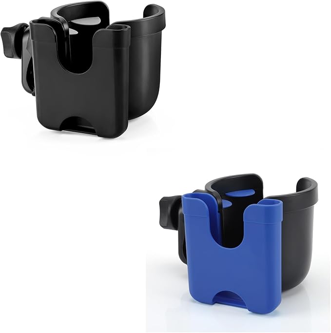Accmor Stroller Cup Holder with Phone Holder, Bike Cup Holder, Universal Cup Holder for Uppababy Nuna Doona Strollers, 2-in-1 Cup Phone Holder for Stroller Bike Accessory