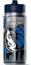 Hydrapeak x NBA Dallas Mavericks 20 oz Stainless Steel Water Bottle, Officially Licensed Double Wall Insulated Sports Bottle with Straw Lid, Reusable Leakproof Gift for Kids & Adults