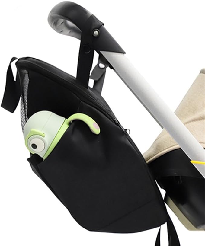 MINILUJIA Universal Storage Bag Stroller Accessories Large Capacity Diaper Bag Wearable Backpack Stroller Organizer Travel Stroller Backpack Attachment Versatile Bag