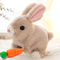 SUQ My Realistic Bunny Toy Interactive Realistic Stuffed Bunny with Moving Ears & Nose, Lifelike Rabbit Plush Toy for Kids Girls Boys Easter Birthday Gift
