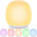 Tyute Night Light for Kids, Baby Egg Night Light with 7 Colors Changing Mode & Stepless Dimming, Soft Silicone Touch Nursery Night Lamp BPA Free, 1 Hour Timer, Rechargeable for Breastfeeding