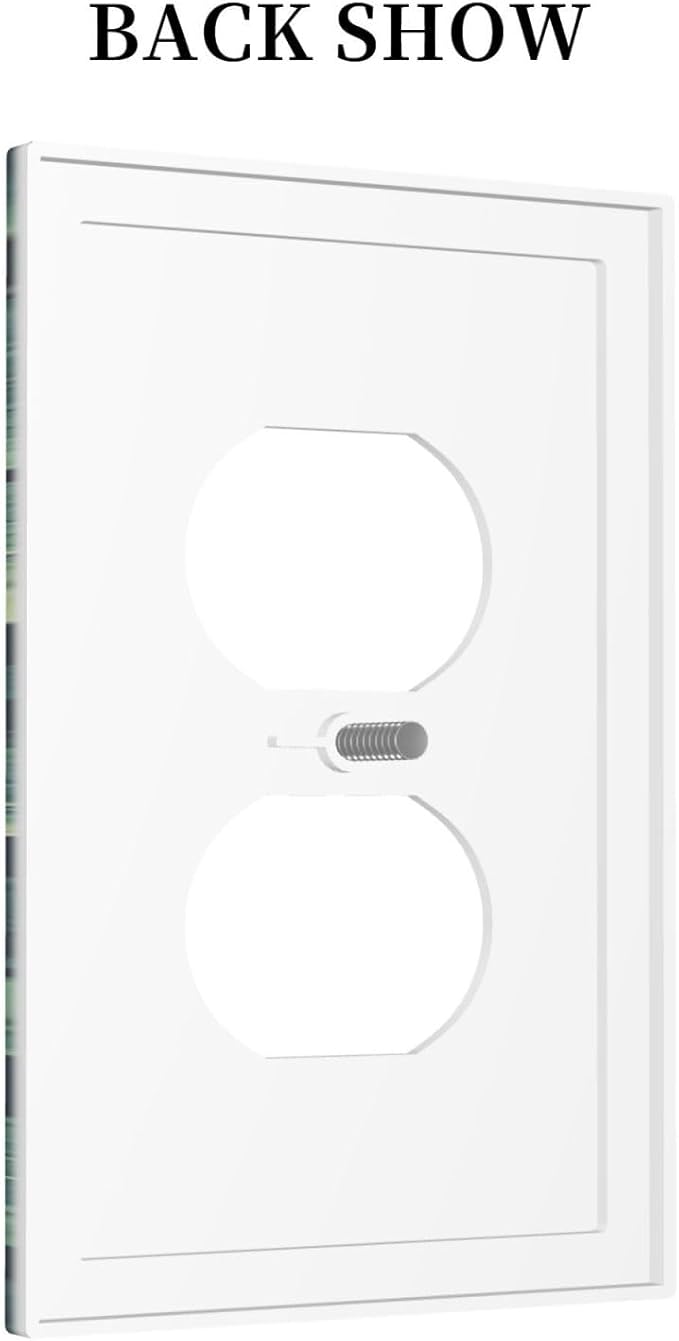 Outlet Covers Strawberry Birds Flowers Plant Morris Floral 1 Gang Duplex Wall Plate Decorative Switch Plates Electrical Receptacle Faceplate Light Switch Cover for Bedroom Farmhouse Decor