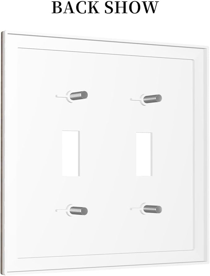 Decorative Switch Plate Covers Dark Brown Wood Grain 2 Gang Double Toggle Light Switch Cover Plate Electrical Wall Plate Outlet Cover Outlet Light Switch Cover for Farmhouse Cabin Decor