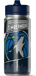 Hydrapeak x NBA Minnesota Timberwolves 20 oz Stainless Steel Water Bottle, Officially Licensed Double Wall Insulated Sports Bottle with Straw Lid, Reusable Leakproof Gift for Kids & Adults