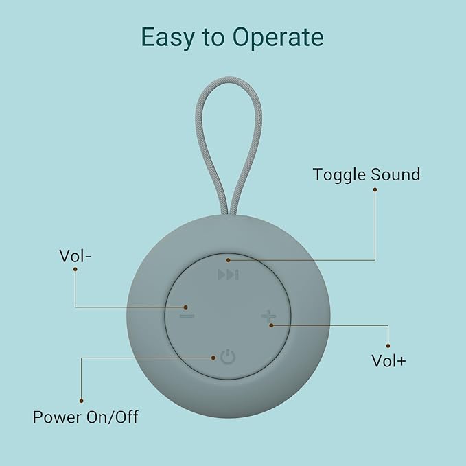 White Noise Machine - Sleep Sound Machine for Baby and Kids,12 Soothing Sounds, 15 Hours of Ultralong Battery Life,Noise Canceling for Break & Sleeping, Sound Therapy for Home, Travel.Slate