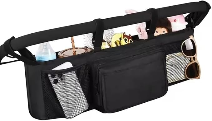 Double Baby Stroller Organizer With 2 Cooler Pockets- For Bob Duallie And Baby Jogger City Mini GT2,Double Stroller Systems