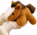 PEACH CAT Horse Stuffed Animal 7.8" Cute Plushies Small Plush Toys Gifts for Kids Brown