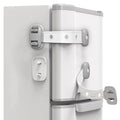 Fridge Locks,Refrigerator Door Lock,Child Proof Safety Cabinet Lock with Strong Adhesives,Fridge Locks for Kids,Adjustable Strap Multi-Purpose for Cabinet,Drawers,Freezer,Oven (2 Count (Pack of 1))