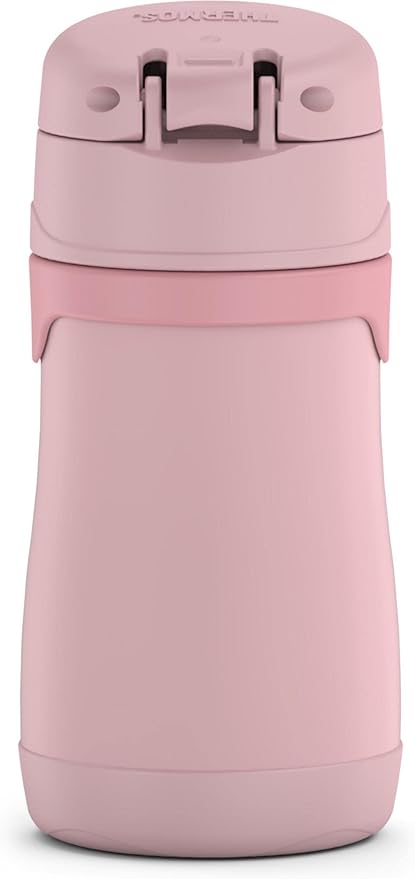 THERMOS BABY 10 ounce Stainless Steel Vacuum Insulated Straw Bottle, Rose