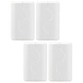 Child Proof Outlet Box Cover, Double Lock System, White, Large Interior Space 4 Pack