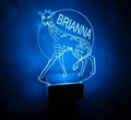 MIRROR MANIA Night Light Multi Color Personalized LED Plug-in, Ultra-Slim Touch Night Light Smart Dusk to Dawn Sensor, Kids Children's Bedroom Kitchen Bathroom Hallway Play Room Variations (Giraffe)
