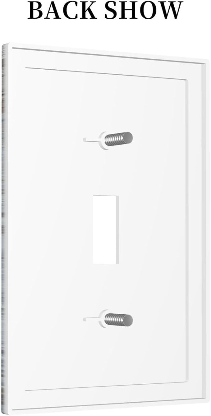 Rustic Western Barn Door Vintage Windmill Decorative Light Switch Cover 1 Gang Single Toggle Device Electrical Faceplate Switchplates Decorator Outlet Wall Plate for Farmhouse Home Decor