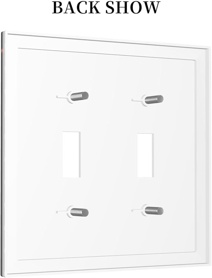 Medieval Fantasy Castle Magic Academy Decorative Switch Plates 2 Gang Double Toggle Outlet Light Switch Cover Wall Plate Electrical Faceplate for Kids Room Bedroom Decor