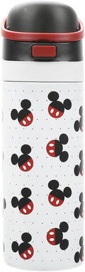 Mickey Mouse Classic Mickey Ears All-Over Print White 24 Oz Stainless Steel Water Bottle