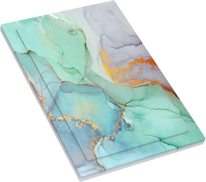 Teal Green Marble 1 Gang Light Switch Cover No Decive Blank Wall Plate Decorative for Teen Kids Boys Bathroom Home Bedroom Art Panel Decorate 5" x 3