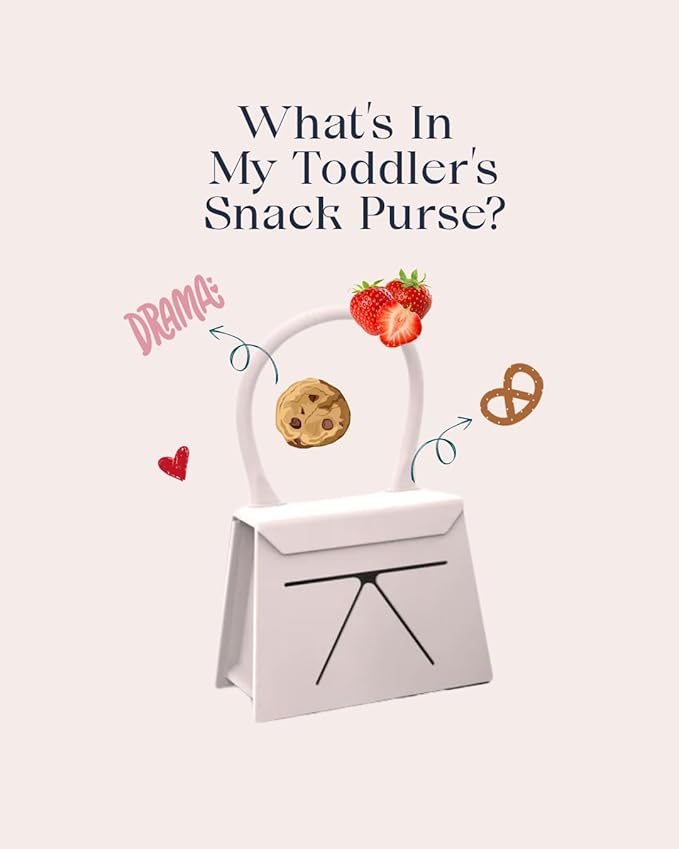Toddler Snack Purse | Baby & Toddler Gift for Girls | Silicone Snack Container