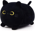Black Cat Plush Pillow, Kawaii Black Cat Stuffed Animals Cat Plushie, Cute Black Cat Pillow Stuffed Cat Toys for Kids Birthday Christmas Home Decoration