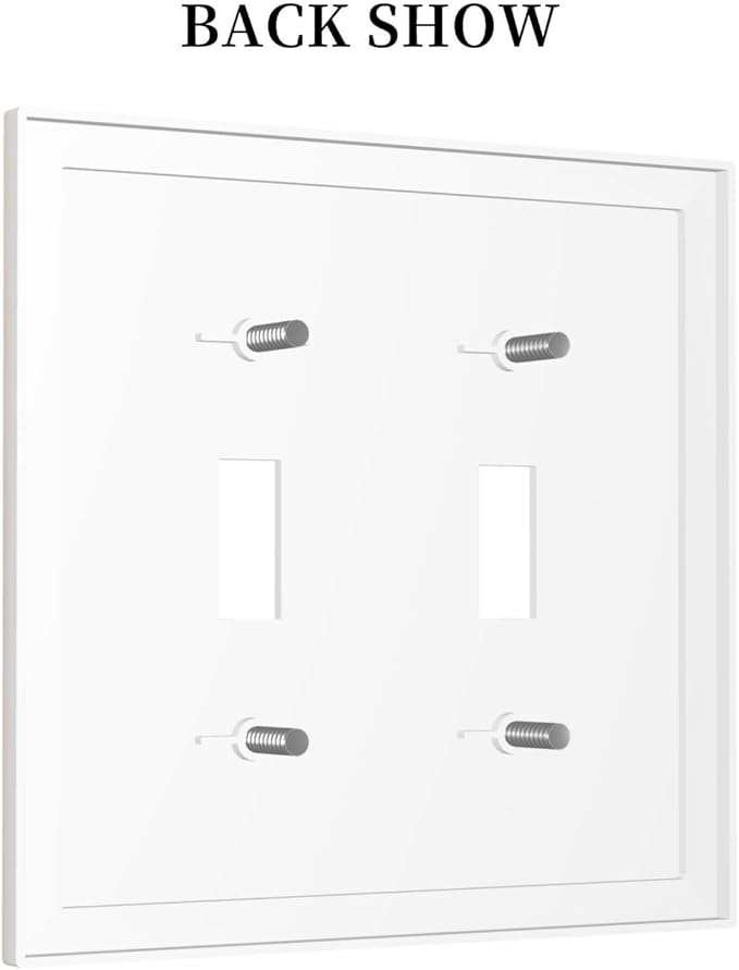 Plant Floral Books Colorful Flower Decorative Switch Plates 2 Gang Double Toggle Outlet Light Switch Cover Wall Plate Electrical Faceplate for Kids Room Bedroom Decor