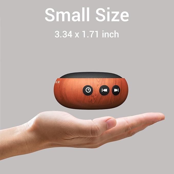 Sound Machine Small White Noise Machine with 30 Soothing Sounds Sleep Machine for Baby Kids Adults Natural Sounds Rain Fan Brown Pink Nosie Machine with 36 Volume Levels for Office Home Travel(Wooden)