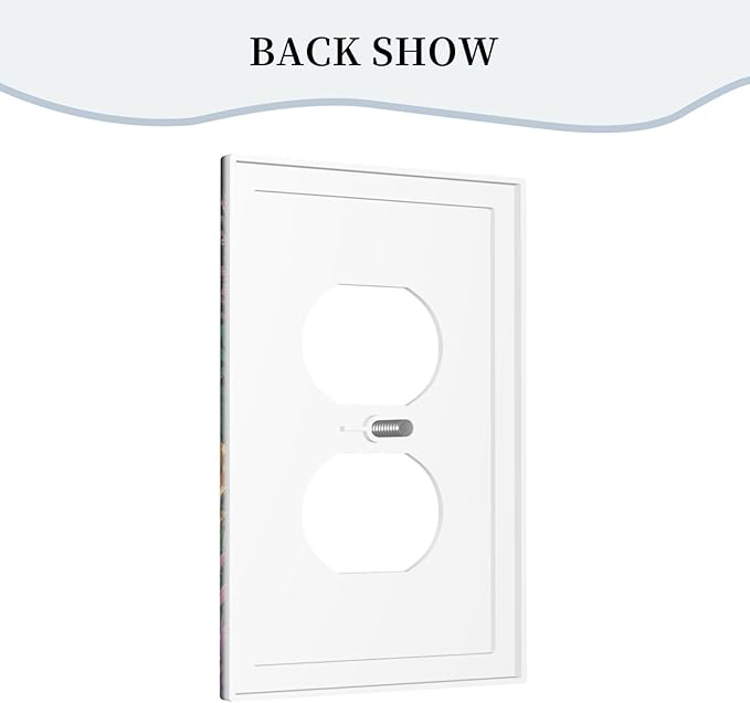 Decorative Outlet Covers Brainstorming Sketches of Weeds Wildflowers Plants 1 Gang Duplex Light Switch Cover Plate Wall Plates Electrical Outlets Electrical Switchplate Face Plate