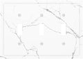 Luxurious White Marble Abstract Print Decorative Switch Plates 3 Gang Wall Plate Triple Toggle Light Switch Cover Faceplate Electrical Wall Panels for Bathroom Kitchen Bedroom Decor
