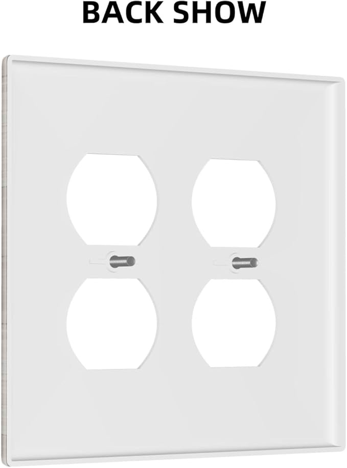 Country Lodge Sweet Home Family Countryside 2-Gang Device Duplex Wall Plate, Romantic Farmhouse Wood Sign Letter Decorative Two Gang Double Duplex Receptacle Socket Outlet and Light Switch Cover Plate