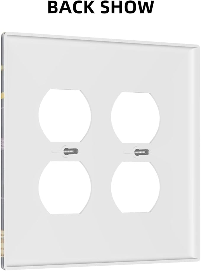 Rocket Planets Astronaut Blue Decorative Outlet Covers 2-Gang Duplex Light Switch Cover Gfci Wall Plate Covers Electrical Receptacle Switch Plate Cover Plug Faceplate for Bathroom Decor