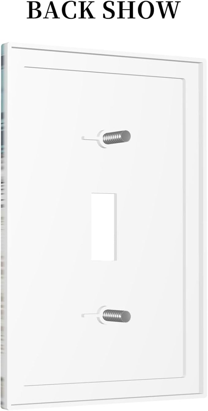 Sea Turtle Octopus Ocean Underwater Animal 1 Gang Light Switch Covers Decorative Unique Single Toggle Wall Plate Switchcover Electrical Switchplate for Kitchen Bathroom Bedroom Decor