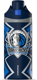 Hydrapeak x NBA Officially Licensed Dallas Mavericks Oasis 20 oz Insulated Kids Water Bottle, Stainless Steel Water Bottle Kids with Chug Lid, Push Button