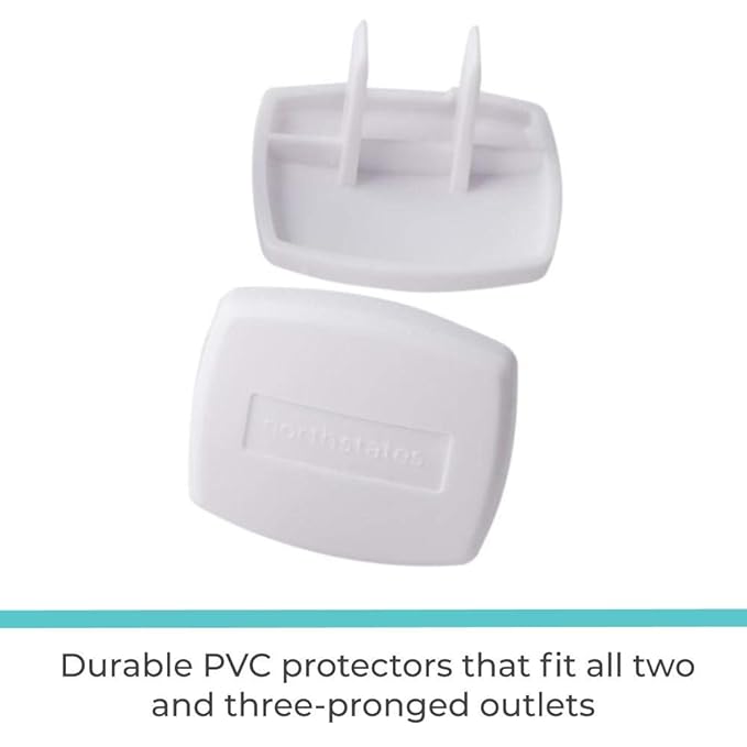 Toddleroo by North States - Plug Protectors for Baby Proofing Outlets: Child Proof Outlet Covers - Soft White (Pack of 216)