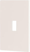 UltraPro Screwless Toggle Switch Wallplate, 1-Gang, Modern Snap-On Cover, Child-Safe, Durable Polycarbonate, Easy DIY Installation, Light Almond, 85753