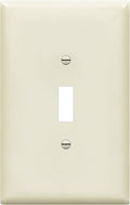 ENERLITES Toggle Light Switch Wall Plate, Gloss Finish, Jumbo Switch Cover, Oversized 1-Gang 5.5" x 3.5", Unbreakable Polycarbonate Thermoplastic, 8811O-LA, Light Almond