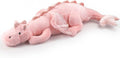 Giant 2026 Weighted Stuffed Animal 10Lbs 35.4", Heavy Soft Dragon Plush Toy, Pink Weighted Dragon Stuffed Animal for Kids and Adults, for Comfort and Relaxation