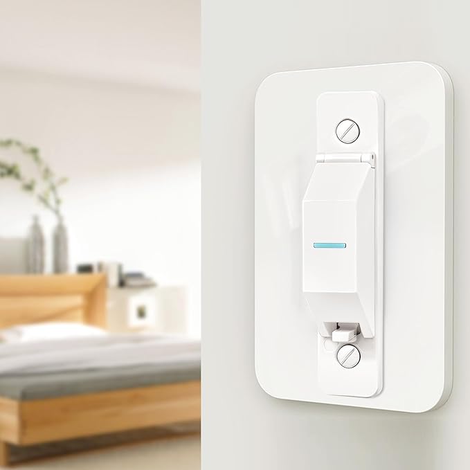 2 Pack Light Switch Cover Guard,Wall Light Switch Lock With Glow In The Dark Effect, Child Proof Wall Switch Cover Keeps Lights or Switches from Being Accidentally Turned ON or OFF （White)