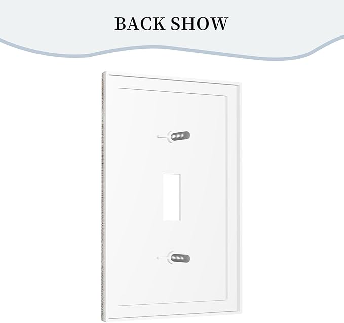 Light Switch Cover Plate Rustic Dark Grey Wood Plank Vintage Texture 1 Gang Wall Plate Cover Single Toggle Outlet Covers Decorative Switch Plate Covers Electrical Faceplate for Farmhouse Home