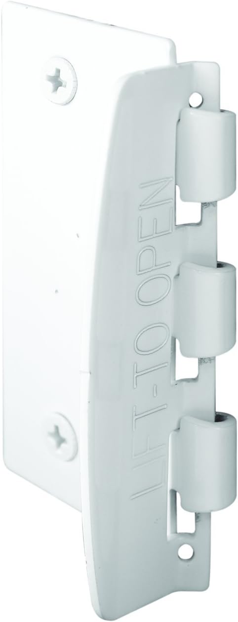 Prime-Line U 9888 Flip Action Door Lock – Reversible White Privacy Lock with Anti-Lock Out Screw for Child Safe Mode, 2-3/4” (Single Pack)