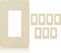 Faith Ivory 1-Gang Screwless Wall Plate (8-pack) | Light Switch Plate or Wall Plate for Electrical Outlet | 1-Gang Wall Plate for Decorator Switches and Receptacles | Heat-Resistant Thermoplastic