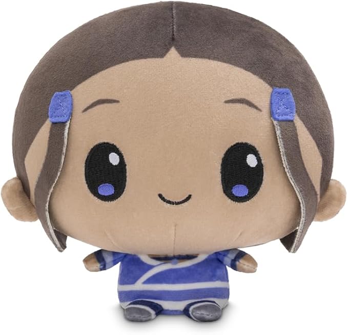 TeeTurtle Cloudheads Katara Plush - 5-Inch Official Avatar the Last Airbender Stuffed Animal with Embroidered Details - Soft Cuddly Plush Toys for Kids, Teens, and Adults