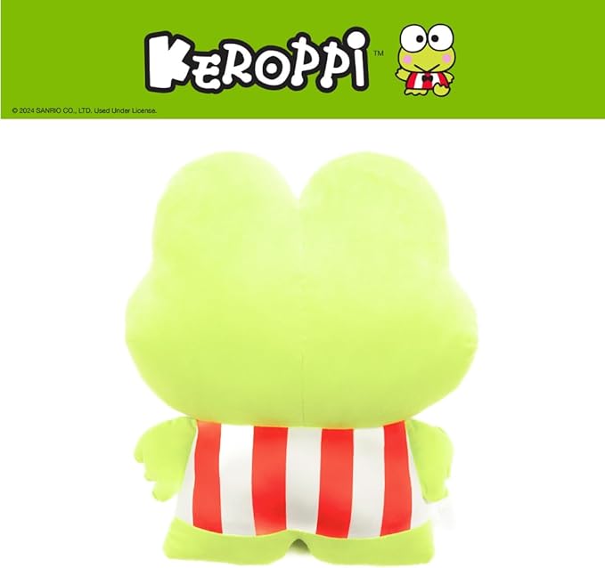 Keroppi Bedding Super Soft Cozy Decorative Cuddle Pillow, (Officially Licensed Product) By Franco Collectibles